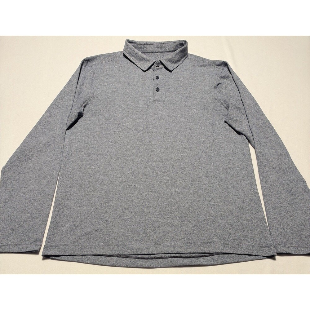 Lululemon Long Sleeve Polo Golf Performance Shirt Casual Preppy Mens *READ**